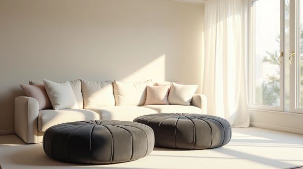 Aménagez votre espace avec des poufs intérieurs élégants et confortables